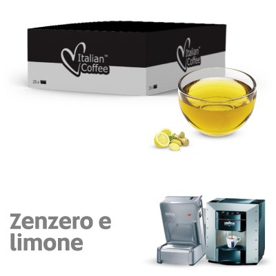 Italian coffee tisana zenzero e limone